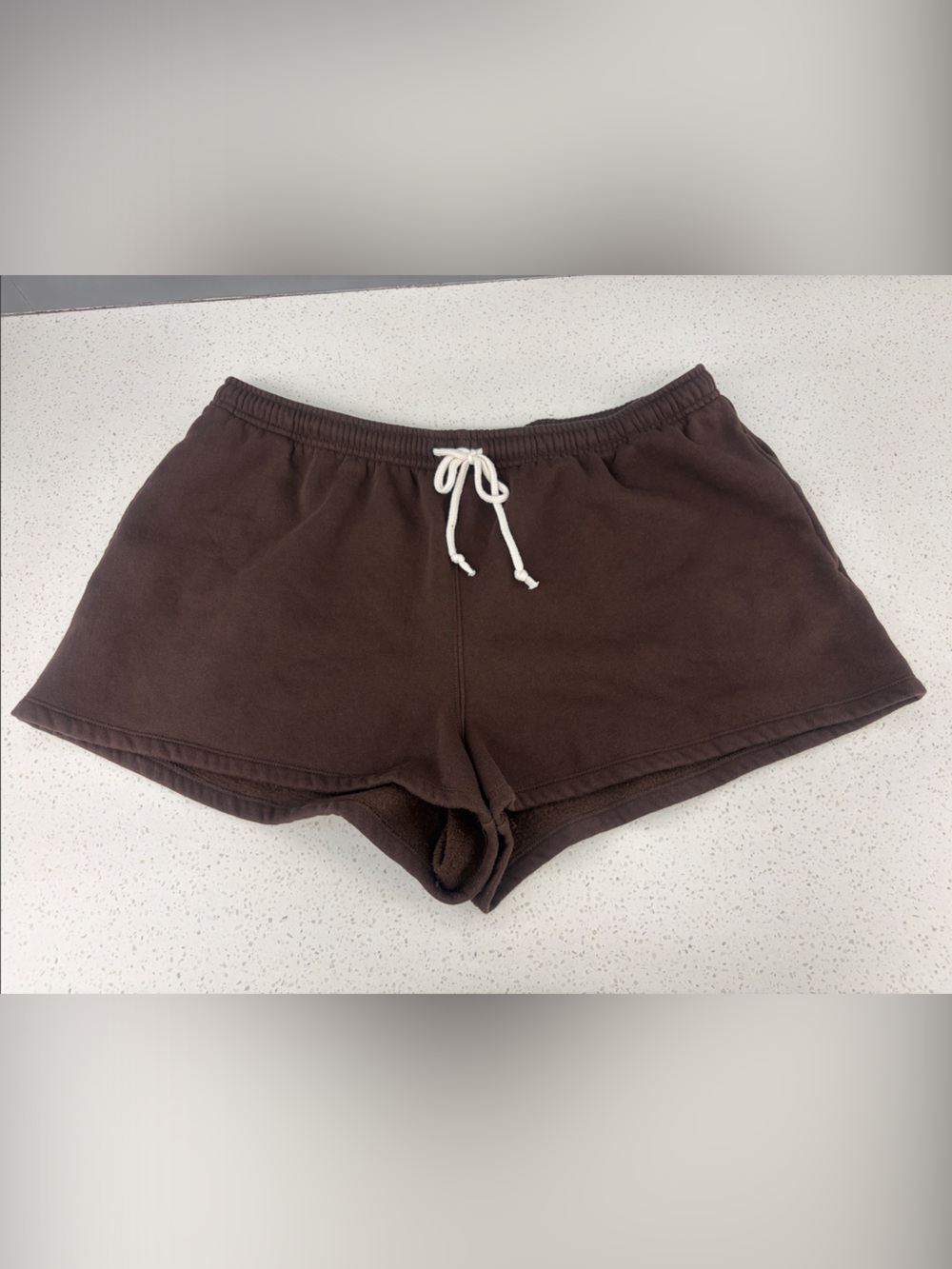 wild fable Brown Athletic Drawstring Shorts with White Cord